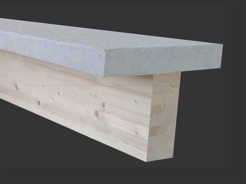 Ahşap lifleriyle güçlendirilmiş beton yüzey detayı