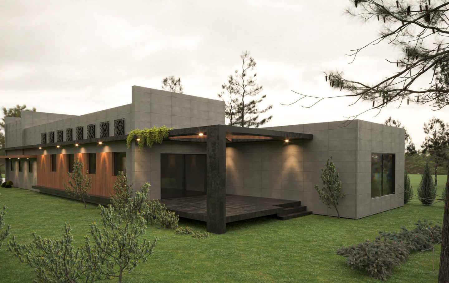 Gölbaşı’nda modern bir villanın iç mimar tarafından tasarlanan salon ve yaşam alanı