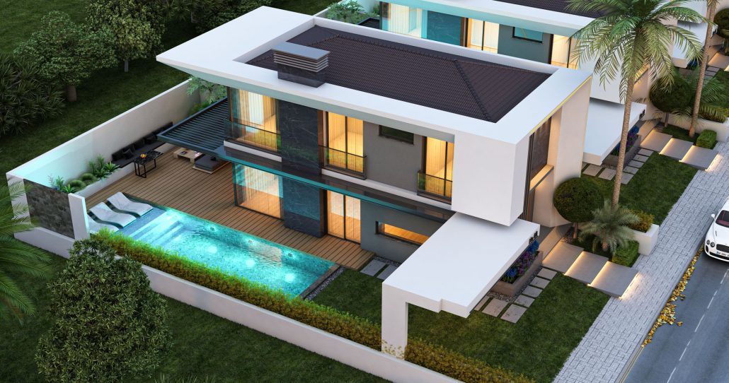 Alacaatlı Mimarlık Ofisi tarafından hazırlanan villa proje fiyatları ve bütçe planlamasını gösteren tablo ve görselleştirme.