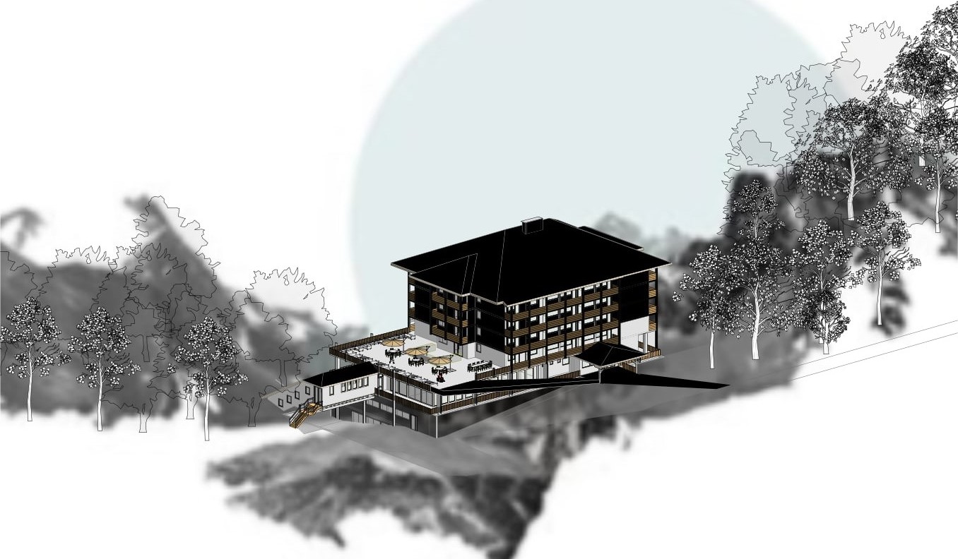 Ankara’da bir mimarın masa üzerinde yer alan proje çizimleri ve belediyeye sunulacak yapı ruhsatı belgelerini hazırlaması.