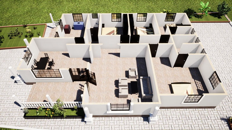 Ankara’da villa projesi için tasarım detaylarını inceleyen mimar ve müşteri görüşmesi