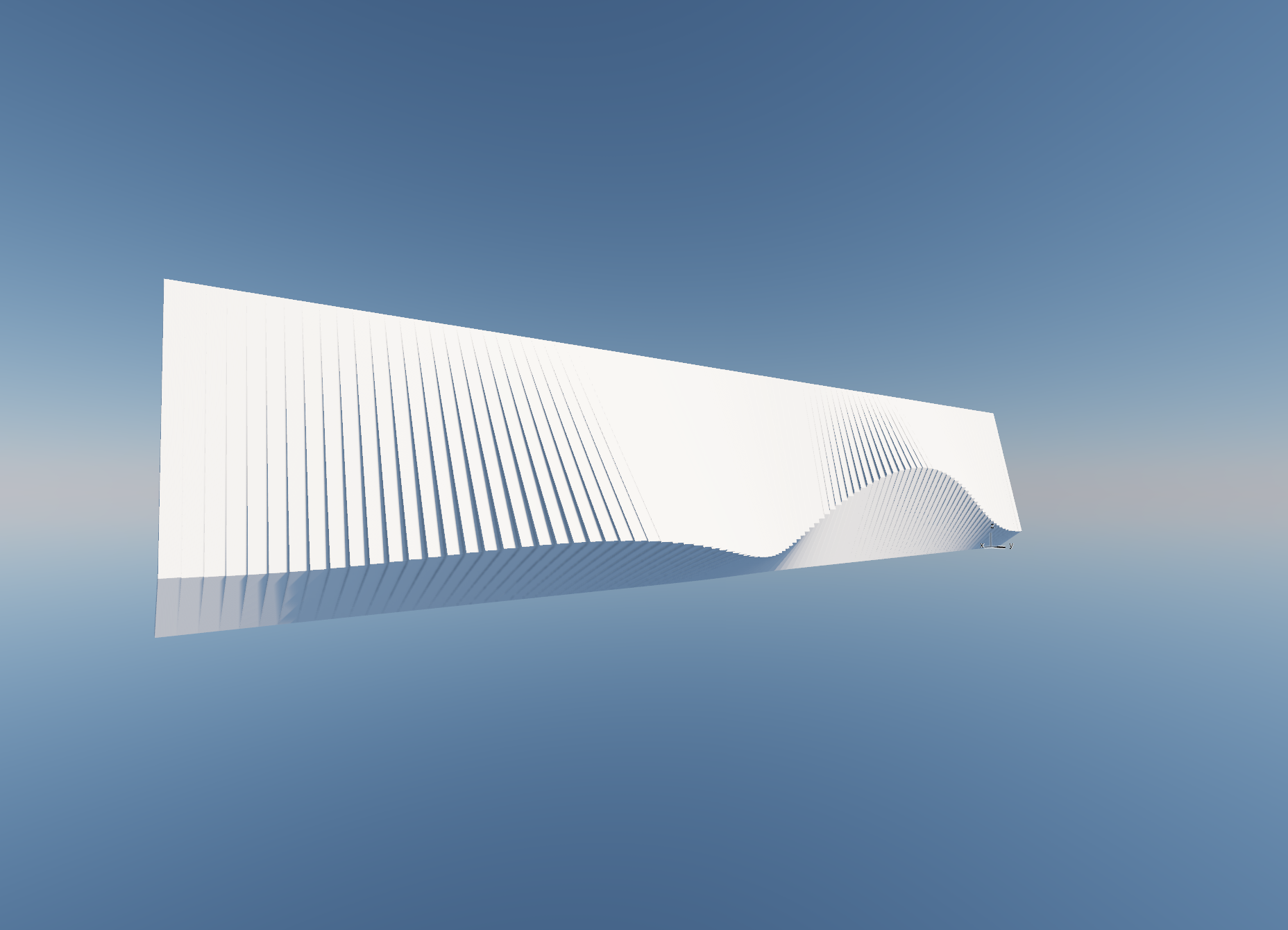 ArchiCAD programında açık bir bina modeli, kat planları ve parametrik yapı elemanlarının yer aldığı 3D modelleme ekranı.