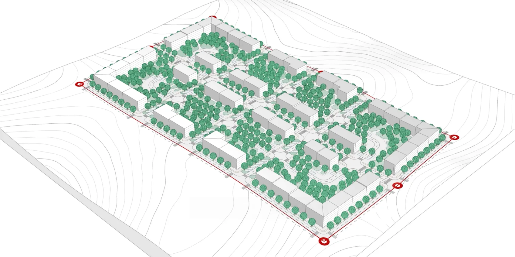 Sol tarafta Grasshopper arayüzüne ait birbirine bağlı veri kabloları ve algoritma kutucukları, sağ tarafta ise bu komutlarla üretilmiş organik formlu, parametrik bir mimari yapının 3D modeli.
